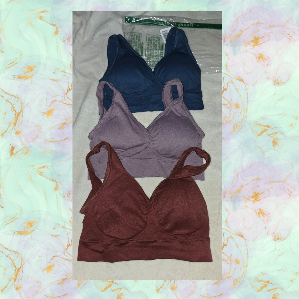 ❤️ NIP Women's Sports Bra Lot - Blue, Purple, and Brown Bras